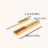 BLISSLIFE Gold Series Fantaisie Salon Styliste Kit D'outils De Coiffure Ciseaux De Coiffeur Peigne À Cheveux Brosse Section Pointu Queue Peigne Ensemble