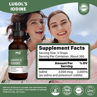 Complément alimentaire liquide à l'iode de Lugol à 2 % pour le soutien de la thyroïde, le métabolisme, la santé, la détoxification et le renforcement du potassium, marque privée OEM
