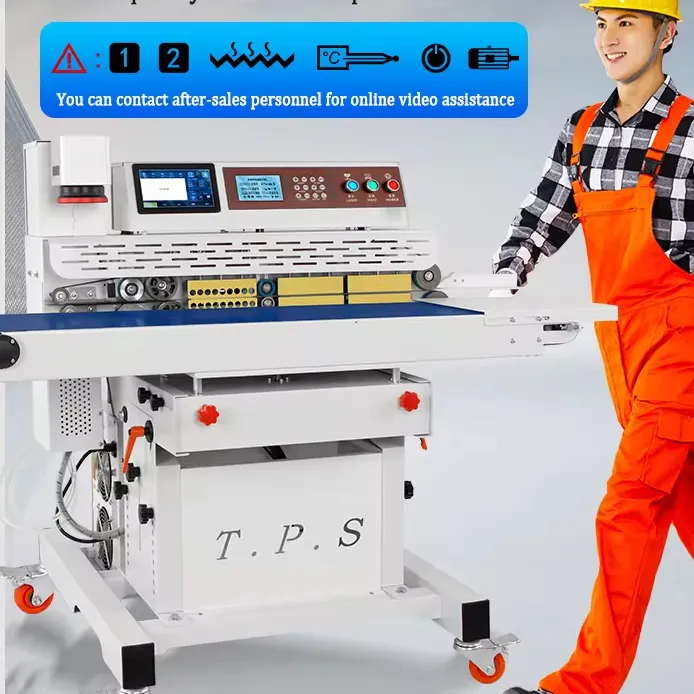 TEPPS320Co2レーザーシール機食品用印刷付き連続自動シーラー機