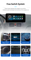 Autoradio Android 14 Qualcomm Snapdragon 665 pour Mercedes-Benz Classe C W204 W205 2011-2018, écran GPS multimédia intégré, garantie 1 an