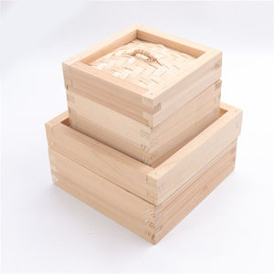 Panier vapeur en bambou de haute qualité BAMBUS, 1 niveau, pour dim sum, avec couvercle, pour la cuisine, compatible avec les cuisinières à gaz et à induction - Product Image 1