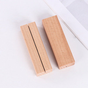 แท่นวางการ์ดทำจากไม้ BQ-17ตั้งโต๊ะสำหรับทำปฏิทินและโน้ต - Product Image 1
