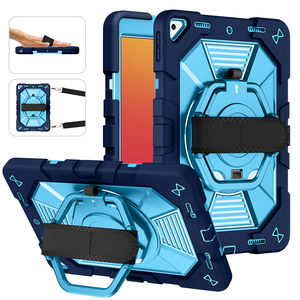 Étui pour tablette iPad 7e, 8e et 9e génération 10,2 pouces, protection contre les chutes, coque robuste avec béquille 360° et bandoulière - Product Image 1