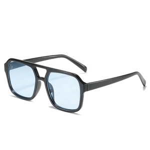 Gafas de Sol de Piloto a la Moda para Mujer Estilo Vintage con Doble Puente y Lente Amarillo, Gafas de Sol en Tendencia para Dama con Protección UV400 - Product Image 6
