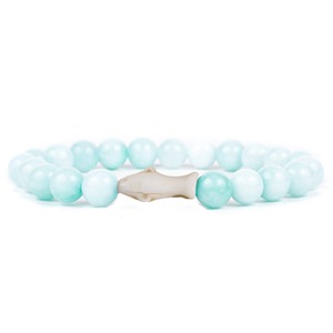 Bracelet diffuseur d'huile essentielle de lave en pierre naturelle extensible de 8mm fait à la main Bracelet de sauvetage de requin femmes hommes enfants bijoux de plage - Product Image 4