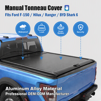 Cubierta Rígida Retráctil de Aluminio Zolionwil para Caja de Camioneta GMC Canyon Chevy Silverado 1500 Trailboss LT 2016-2024 2026 de 8 pies