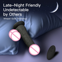 OEM/ODM 18,5cm Kabelloser Ferngesteuerter Vibrierender Dildo Weicher Silikon Realistischer Vibrator 10 Vibrationsmodi IPX6 Wasserdicht