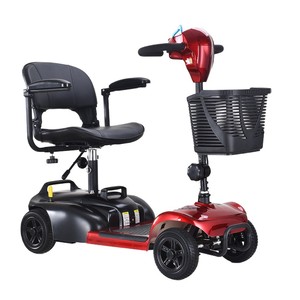รถสกู๊ตเตอร์เคลื่อนที่รุ่น X-02A แบตเตอรี่ 24V55AH สีแดง ยานยนต์ไฟฟ้าสี่ล้อ สำหรับผู้สูงอายุและผู้พิการ - Product Image 3