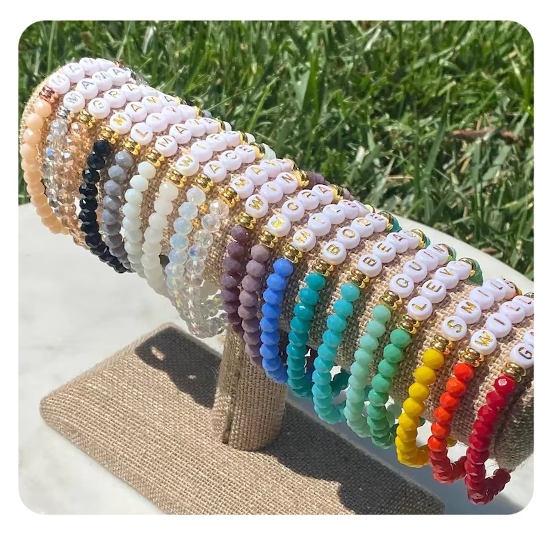 Bead Gold Bracelet Thick Bamboo Tube