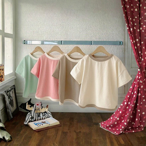 เสื้อยืดเด็กเล็ก เด็กโต ยูนิเซ็กซ์ ผ้าคอตตอนเจอร์ซีย์ ทรงโอเวอร์ไซส์ สีผ้าสั่งทำได้ ลายพิมพ์ดีไซน์ แขนสั้น สำหรับฤดูร้อน ลดราคาพิเศษ - Product Image 2