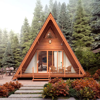 Casa pequeña prefabricada moderna Aislamiento térmico OSB SIPS Casa prefabricada de madera Área escénica para aplicaciones al aire libre Diseño gráfico incluido