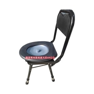 Elderly & Pregnant Woman's Thick Seat Folding Toilet Chair Moveable <b>Stool</b> <b>Adjustable</b> <b>Height</b>-for Rehabilitation Therapy Supplies - Product Image 6