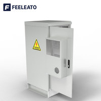 Boîtier extérieur métallique personnalisé de 19 pouces, étanche IP65/IP55, pour batteries UPS, énergie solaire, télécommunications, revêtement poudré, 18-47U