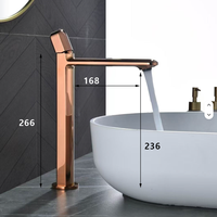 Ensemble de robinetterie de salle de bain de luxe moderne en or rose, mitigeur de douche thermostatique pour maison, villa, hôtel