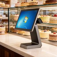 DiligenCe DC-1502H - Sistema POS de Pantalla Táctil de 15 Pulgadas, Económico, para Restaurantes y Comercios, Doble Núcleo, con Sistema Operativo Linux/Windows/Android, 8 GB de Memoria DDR3