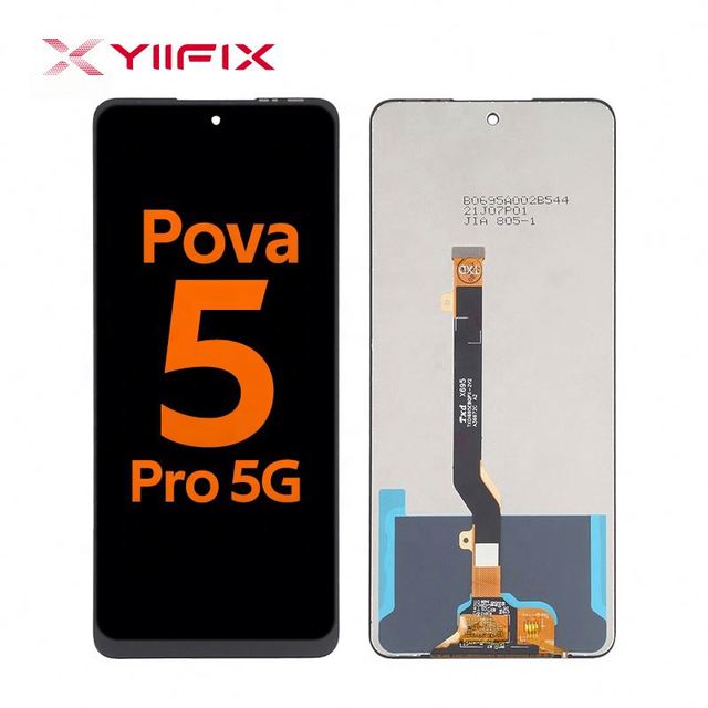 Phone Lcd Wholesaler Ecran Telefono Afficher Screens Complete Digitizer Assembly for Tecno Pova 5 Pro 5g
