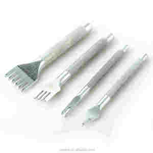 4Pcs 1/2/4/6 Prong Leather Craft Tool Sets Diy Handmade Sewing Leather Tools Hole Punches Lacing Stitching Working Chisel - Product Image 3