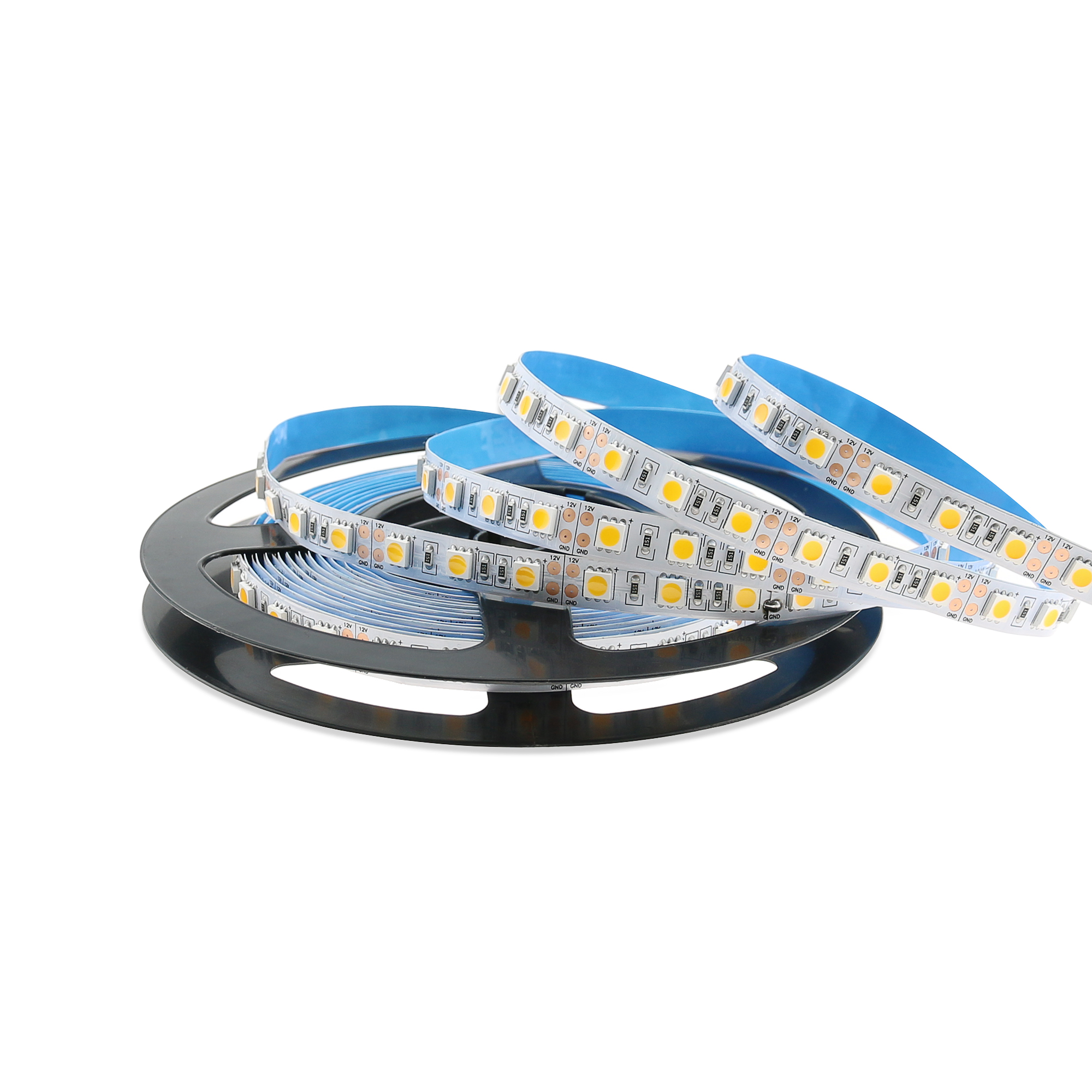 ESann Shenzhen Lampu Strip Led IP65 Tahan Air Fleksibel SMD 300 DC 12V 5050 Led Putih Warna Tunggal Tahan Panas