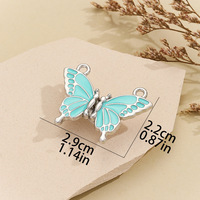 Pendentif de distance pour fabrication de bijoux DIY en gros pour les couples de meilleurs amis bracelet collier papillon aimant boucle bijoux breloques