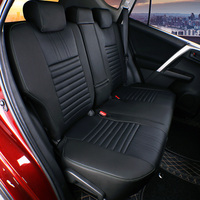 Housses de siège auto EKR, entièrement personnalisées, ultra-confortables, pour certains modèles Toyota RAV4 2019, 2020, 2021, 2022 LE, XLE, XLE Premium, Limited