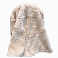 Tissu tricoté en fausse fourrure de vison, motif brossé, largeur 180 cm, peluche douce pour manteau de fille, veste, couture, artisanat, vente en gros en stock