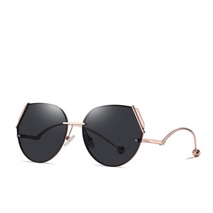 Gafas de sol sin montura Wanda JS8567 con lentes degradados UV400 para mujer, protección solar - Product Image 5