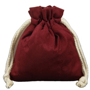 Sacchetti Regalo in Velluto Personalizzati con Cordoncino Dorato e Logo Stampato, Sacca in Velluto Extra Large per Sublimazione 50x70cm - Product Image 2