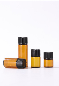 Botella de vidrio con cuentagotas Euro ámbar reciclable de 5ml con tapa de plástico a prueba de manipulaciones para uso en envases cosméticos - Product Image 2