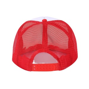 Kinh Điển Retro Biểu Tượng Tùy Chỉnh Trống 5 Bảng Điều Chỉnh Phẳng Hóa Đơn Brim Trắng Màu Đỏ <span class=keywords><strong>Snapback</strong></span> Bóng Chày Lưới Bọt Trucker Mũ Mũ Cho Nam Giới - Product Image 6