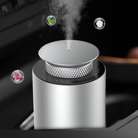 Petit diffuseur d'arômes de voiture en métal avec diffuseur d'huiles essentielles à piles pour voiture et maison, coffret cadeau inclus