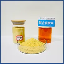 Fournisseurs de YuXinHuan Traitement des eaux usées Sulfate polyferrique utilisé/Floculant sulfate poly ferrique PFS