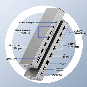 High Quality Usb c <strong>Docking</strong> <strong>Station</strong> 16 in 1 Notebook Four-Screen Display Type-C 3.2 Hub Multi-functional <strong>Docking</strong> <strong>Station</strong> - Product Image 4