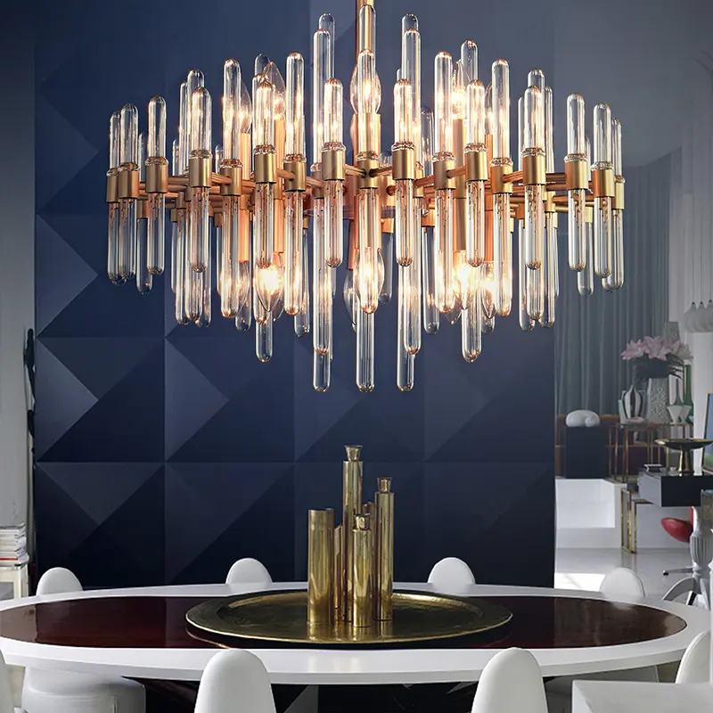 Clear Artist Handmade Glass God Chandelier Pendant Lamp Luxury Elegant Atmosphere Hanging Lights Fittings
