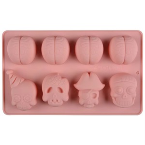 DIY Funny Gift 3D Skull Brain Fondant Silicone Mold 3D Mold Silicone Chocolate Bar Cake Ice Cube Making Tool for Decoration - Product Image 4