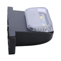 Lumière de plaque d'immatriculation LED rectangulaire 87 mm 12V 24V blanche avec 2 trous de vis universelle pour camion, remorque, camionnette, wagon