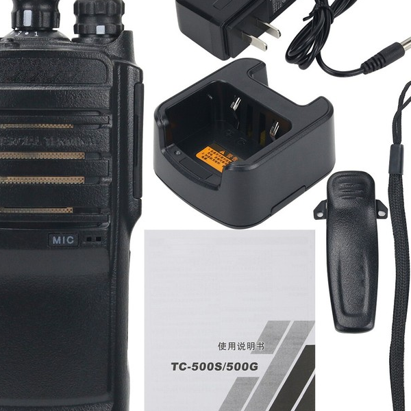 Stock Tc-500s Walkie Talkie Handheld Two-way Transceiver Vhf 5w Outdoor Plc