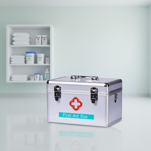 <span class=keywords><strong>Caja</strong></span> Médica Vacía de 16 Pulgadas, Estuche Organizador para Botiquín de <span class=keywords><strong>Primeros</strong></span> <span class=keywords><strong>Auxilios</strong></span>, <span class=keywords><strong>Caja</strong></span> de Aluminio para Botiquín de <span class=keywords><strong>Primeros</strong></span> <span class=keywords><strong>Auxilios</strong></span> - Product Image 1