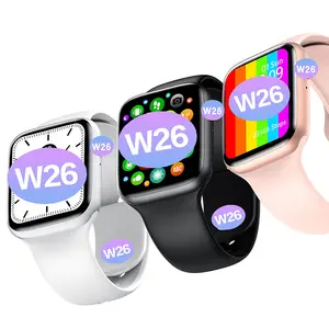 בסיטונאות אפל שעון 6 מד צעדים-מפעל W26 1.75 אינץ אני באינטרנט חכם שעון סדרת 6 שעון גברים Smartwatch נשים חכם צמיד שעון חכם עבור אפל סדרת 6