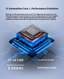 I7-14700 de marque d'origine RTX5060 8GCarte graphique 32G 1 To SSD DDR5 Lenovo T4900k Ordinateur Machine de jeu Ordinateur de bureau - Product Image 4