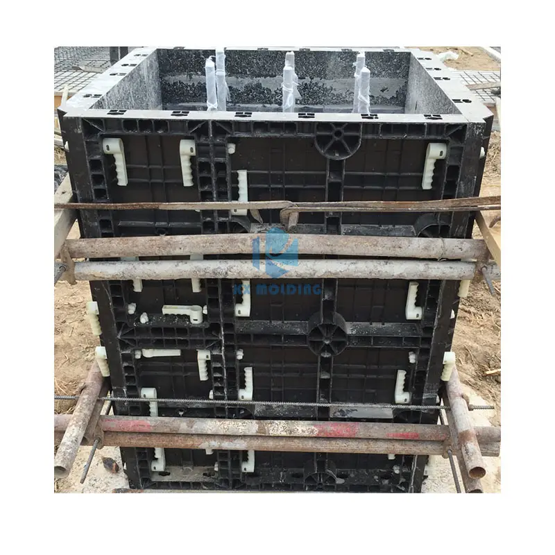 Kaixuan 02 צפיפות גבוהה OEM איכות בנייה בטון לשימוש חוזר ABS פלסטיק פנלים טפסות עבור קיר