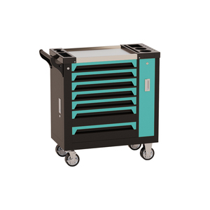 <span class=keywords><strong>Chariot</strong></span> Desserte d'Atelier Robuste en Tôle <span class=keywords><strong>de</strong></span> Fer, Armoire à Outils 7 Tiroirs avec Serrure à Clé, OEM ODM - Product Image 1