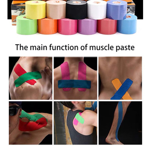 Omuz ve sırt eklem kas eğitimi için su geçirmez elastik egzersiz bantları Fitness kinesiyoloji yama kinesiyoloji bandı - Product Image 5