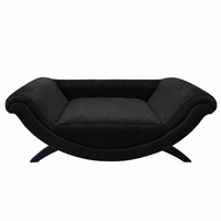 Canapé-lit pour animaux de compagnie de luxe haut de gamme en velours doux pour chats d'intérieur, chiots et petits chiens