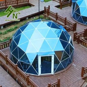 Tente de dôme ronde géodésique de jardin de <span class=keywords><strong>camping</strong></span> de luxe d'hôtel de <span class=keywords><strong>village</strong></span> de station de vacances extérieure imperméable faite sur commande - Product Image 4