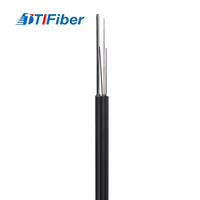TTI GJYXCH Cable de caída FTTH para exteriores e interiores Cable de comunicación de chaqueta de PVC LSZH 2 4 6 12 núcleos Cable de fibra óptica