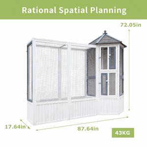 Wholesale Hot Sell Eco-Friendly Wooden Pigeon Cage Large <strong>Bird</strong> Breeding <strong>Aviary</strong> with Modern Design - Product Image 5