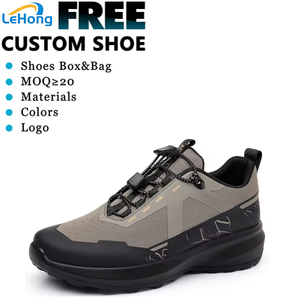 Bottes de randonnée unisexes en cuir véritable Oxford avec doublure en fourrure imperméable, chaussures de sport pour le <span class=keywords><strong>camping</strong></span> et la course à pied en plein air - Product Image 1