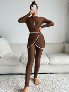 بوركيني 2025: ملابس سباحة إسلامية نسائية مخصصة بملصق خاص، مايوه محتشم - Product Image 6