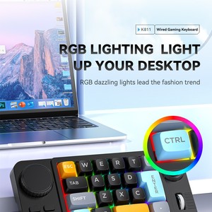 19-key macro joystick dual roller RGB full-key hot-swappable wired mechanical <b>keyboard</b> - Product Image 3