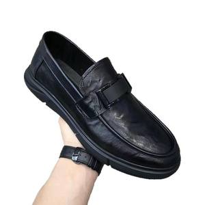 Zapatos de Hombre Nuevos 2025, Zapatos Casuales de Negocios de Cuero Genuino, Mocasines Sin Cordones de Suela Suave para Hombre - Product Image 6